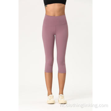 3/4 Long pantalon yoga ren